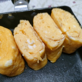 甘酒で優しい甘さの玉子焼き　お弁当にも